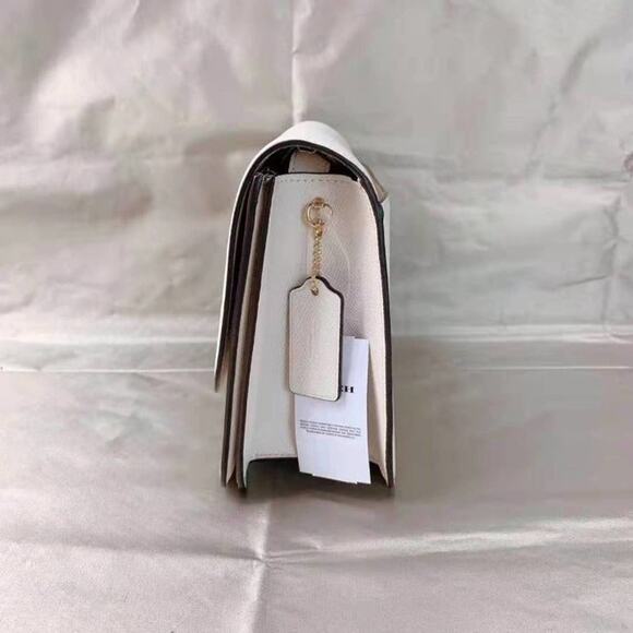 COACH C5632 BRYNN FLAP CROSSBODY GOLD/CHALK - Picture 3 of 7